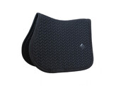 Saddle Pad with metal chain show jumping black