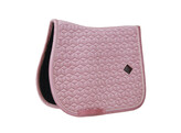 Saddle Pad velvet jumping old rose cob