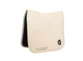 Saddle Pad plaited 3d logo dressage beige