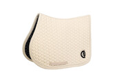 Saddle Pad plaited 3D logo show jumping beige