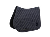 Saddle Pad plaited 3D logo show jumping black