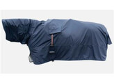 Horse rain coat Hurricane with stirrup holes navy L