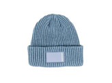 Beanie rubber logo light blue