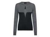 WOMAN Fine Merino ol Logo crew sweater Grey XS