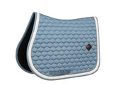 Saddle Pad with plaited cord show jumping light blue