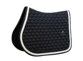 Saddle Pad with plaited cord show jumping black