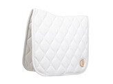 Saddle Pad wave 3d logo dressage white