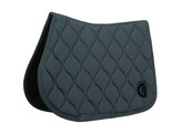 Saddle Pad wave 3d logo show jumping pine green