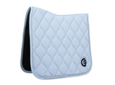 Saddle Pad wave 3d logo dressage light blue