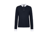 M Aero Comp Polo l/s  TECH navy/navy S