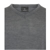 MAN extra fine merino V-Neck grey L