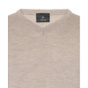 MAN extra fine merino V-Neck sand S