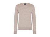 MAN extra fine merino V-Neck sand M