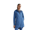 Waterproof Long Perf Rain Jacket Blue coast XS