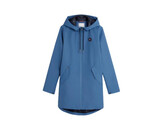 Waterproof Long Perf Rain Jacket Blue coast S