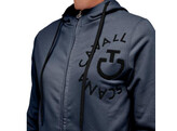 Emblem cot zip hoody woman cobalt blue XXS