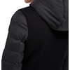 Revo hooded nylon puff w/knit back woman black XS