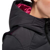 Revo hooded nylon puff w/knit back woman black XS