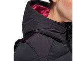 Revo hooded nylon puff w/knit back woman black XS