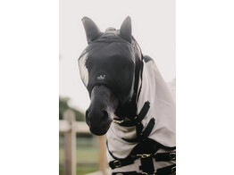 Fly mask classic with ears silver Shetty