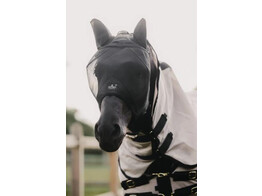 Fly mask classic with ears black Pony