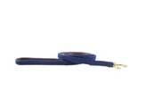 Plaited Nylon dog lead navy size S 120cm