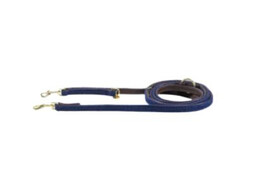 Plaited Nylon dog lead navy size S 2m