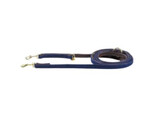 Plaited Nylon dog lead navy size S 2m