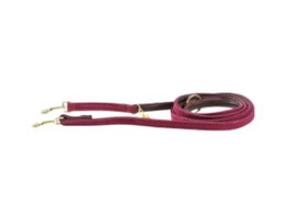 Plaited Nylon dog lead bordeaux size S 2m