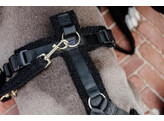 Dog lead Teddy Fleece black L 120cm