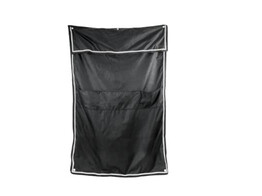 Stable curtain with pockets black