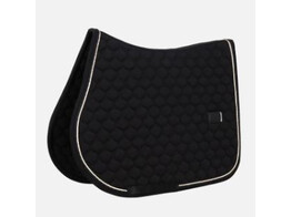 Saddle Pad onion quilt rubber logo jumping black