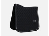 Saddle Pad onion quilt rubber logo dressage black