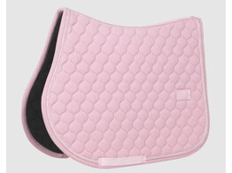 Saddle Pad onion quilt rubber logo jumping light rose