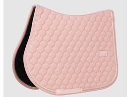 Saddle Pad onion quilt rubber logo jumping old rose