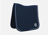 Saddle Pad onion quilt rubber logo dressage navy