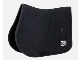 Saddle Pad fishbone competiton with 2 numbers jumping black