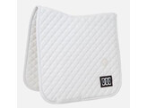 Saddle Pad diamond competiton with 2 numbers dressage white