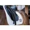 Saddle Pad fishbone competiton with 2 numbers dressage white