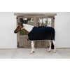 Fleece rug plaited rope navy 160-7.0