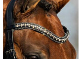 Browband Rocks2 Gold Rose Gold Onyx Swaro P.Black Full