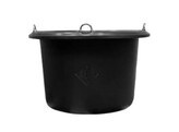 Feed bucket black 25L