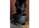 Feed bucket black 25L