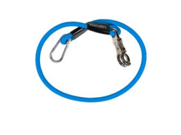 Horse box lead   Cross ties silicone royal blue 55cm