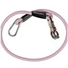 Horse box lead   Cross ties silicone old rose 90cm