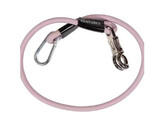 Horse box lead   Cross ties silicone old rose 90cm