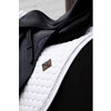 Saddle Pad glitter band jumping white/silver