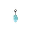 Lucky charm stone Dusty Blue L