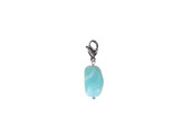 Lucky charm stone Dusty Blue L