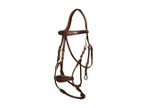 Elastic hybrid bridle DY coll   Full/brown